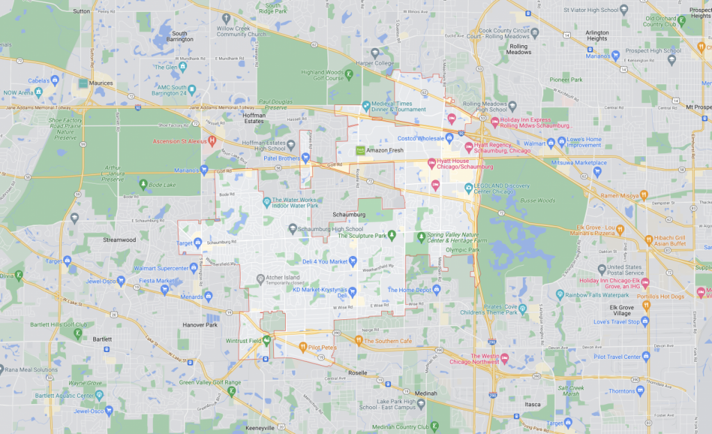 map of schaumburg il